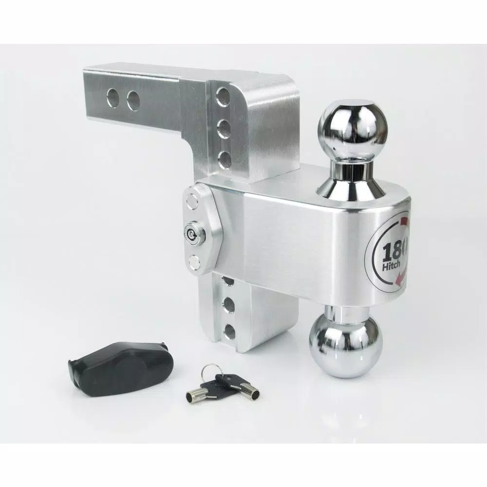 Weigh Safe 180 Hitch by Weigh Safe Chrome Tow Ball Edition Adjustable Ball Mount
