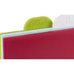 Classic Cuisine 5-Piece Color-Coded Plastic Cutting Board Set with Storage Container thumbnail 4