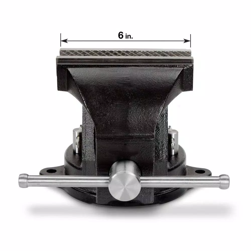 TEKTON 6 in. Swivel Bench Vise with Polished Anvil