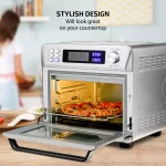 Ovente 1700W Stainless Steel Digital Air Fryer Rotisserie Convection Oven & Dehydrator, 25L thumbnail 6