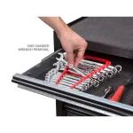 TEKTON 11-Tool Store-and-Go Wrench Rack Keeper, Red thumbnail 9