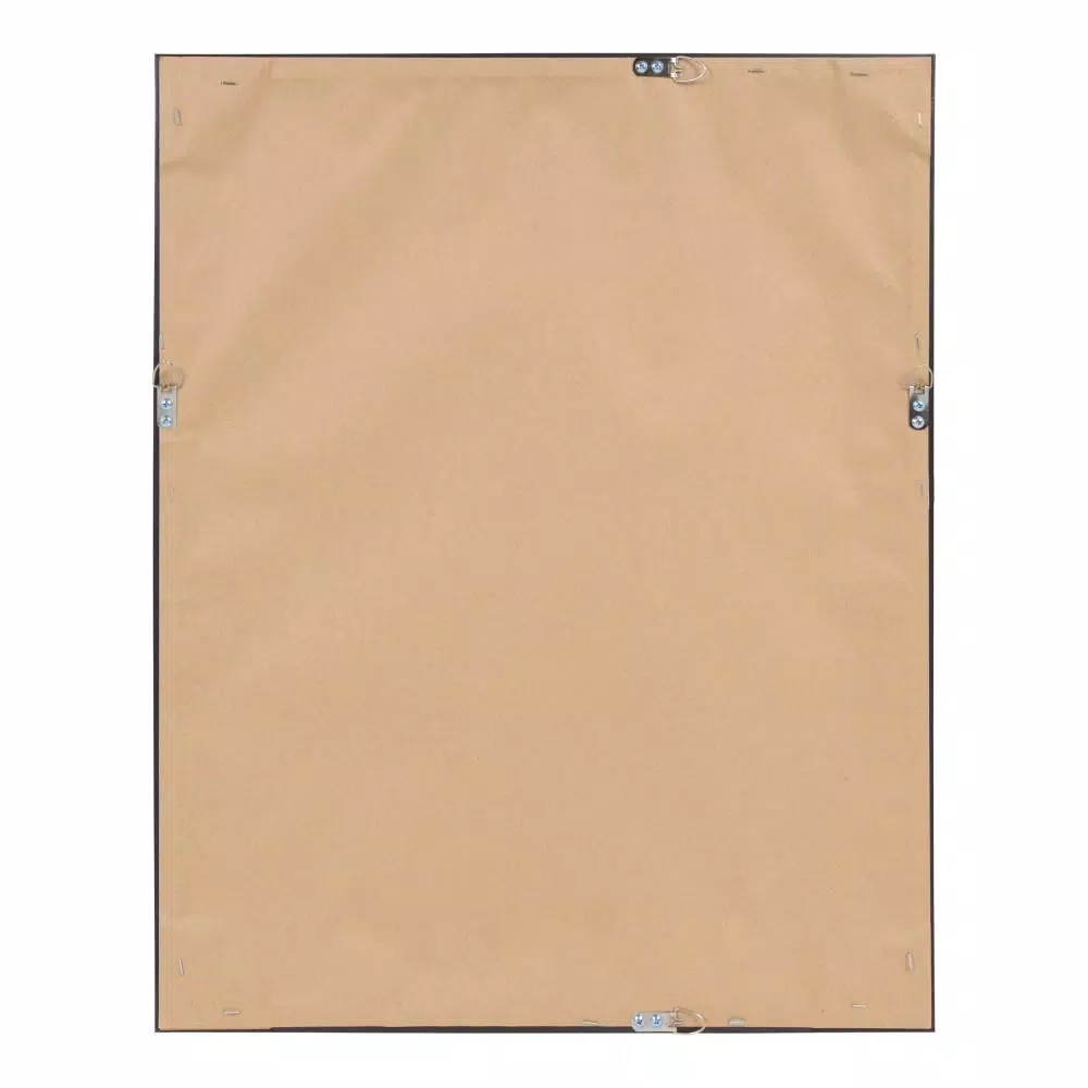 Kate and Laurel Calter Gold Geo Magnetic Memo Board - Gold and White Geometric Patterned Wall Organizer