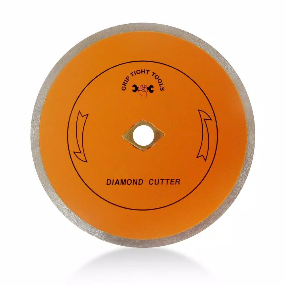 GRIP TIGHT TOOLS 7 in. Classic Continuous Rim Diamond Tile Cutting Blade for Porcelain, Ceramic, and Marble (3-Pack)