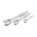GearWrench 3-Piece 90-Tooth Ratchet Set, 1/4 in., 3/8 in., and 1/2 in. Drives thumbnail 2