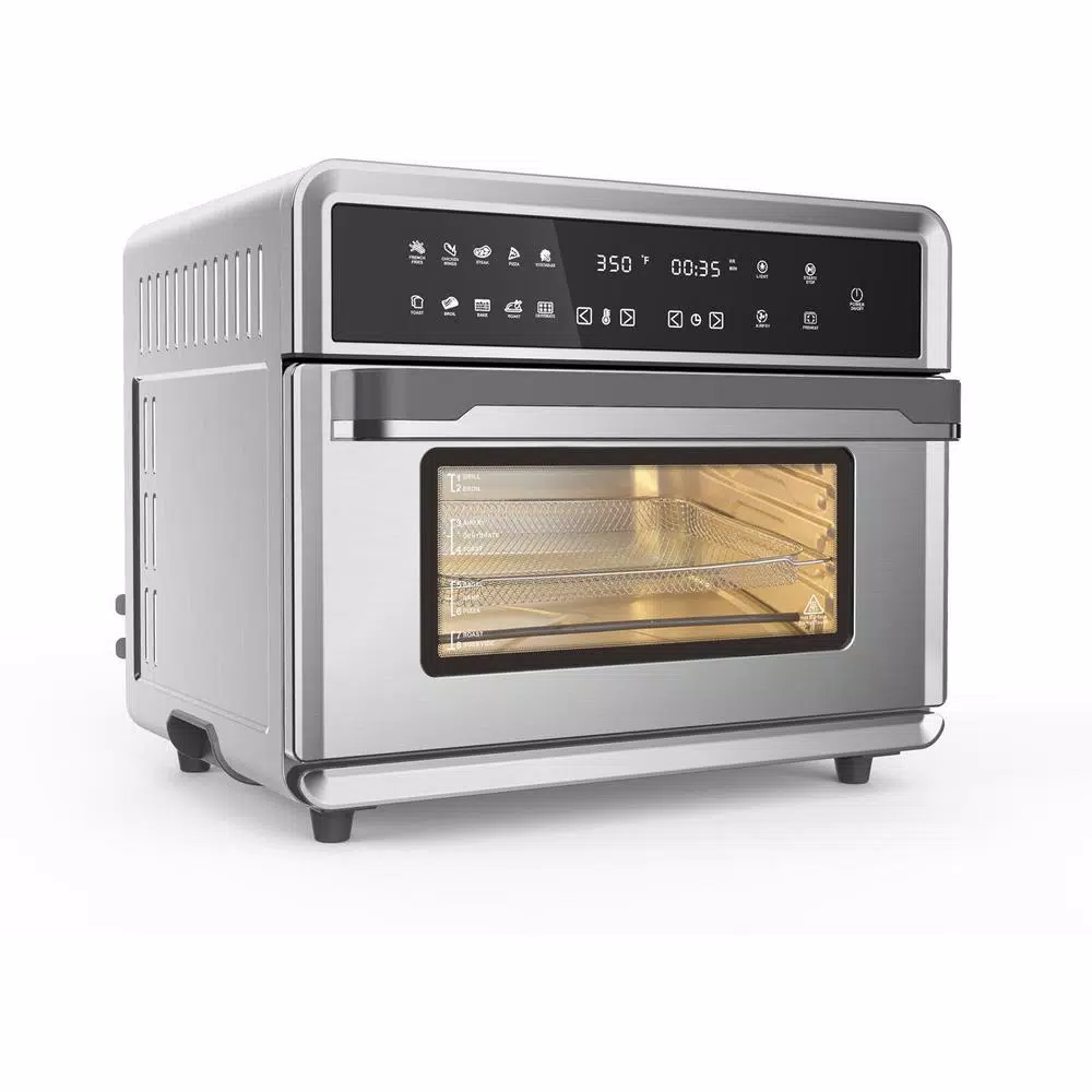 Caso Design 26 Qt. Stainless Steel Air Fryer Toaster Oven with 9-in-1 Functions