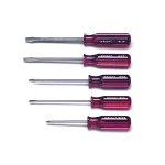Wright Tool 5-Piece Screwdriver Set with Cloth Pouch thumbnail 1