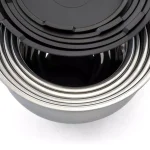 MegaChef MegaChaf 5-Piece Stainless Steel Mixing Bowl Set with Lids thumbnail 5