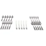 Gibson Home Abbeville 61-Piece Stainless Steel Flatware Set with Wire Caddy, Service for 12 thumbnail 3