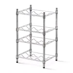 Furinno Wayar 4-Tier Silver Chrome Wine Rack, 12-Bottle Capacity Heavy Duty Steel Shelving thumbnail 4