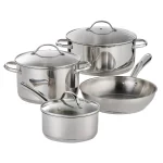 Tramontina 7 Pc Stainless Steel Cookware Set with Tri-Ply Base thumbnail 1