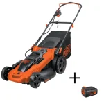 BLACK+DECKER 20 in. 40V MAX Cordless Walk Behind Push Mower with (3) 2.0 Ah Batteries and Charger thumbnail 1