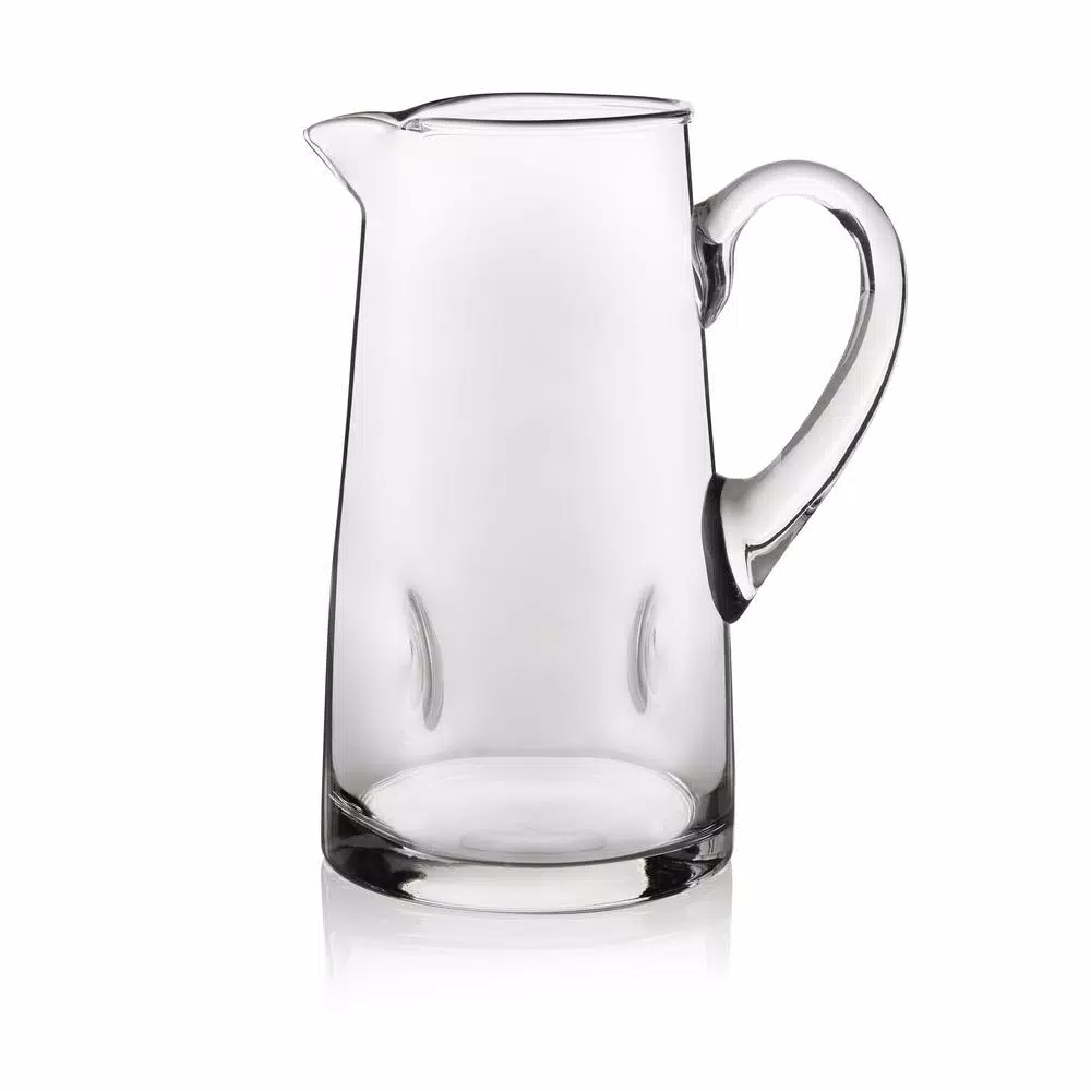 Libbey Impressions 80.1 oz Glass Pitcher, Handblown Clear Glass