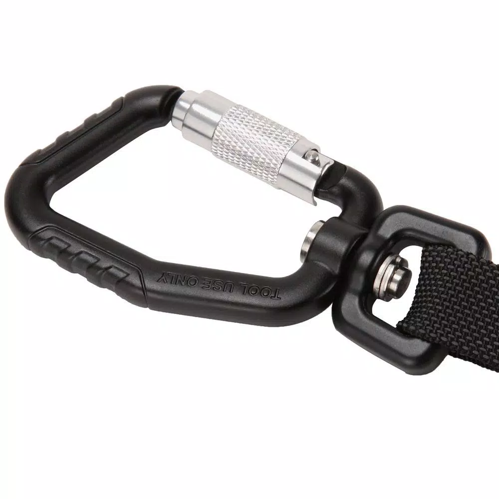 Milwaukee 15 lb. Locking Tool Lanyard, Black
