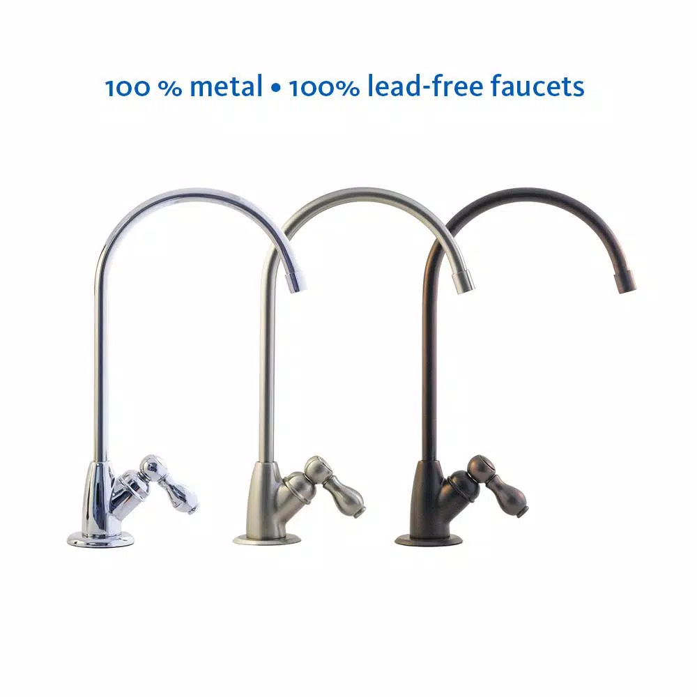Aquasana 3-Stage Max Flow Under Counter Water Filtration System with Oil Rubbed Bronze Faucet