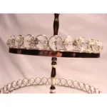 Heim Concept Silver 3-Tier Crystal and Stainless Steel Cake Stand, 20 in. H thumbnail 7