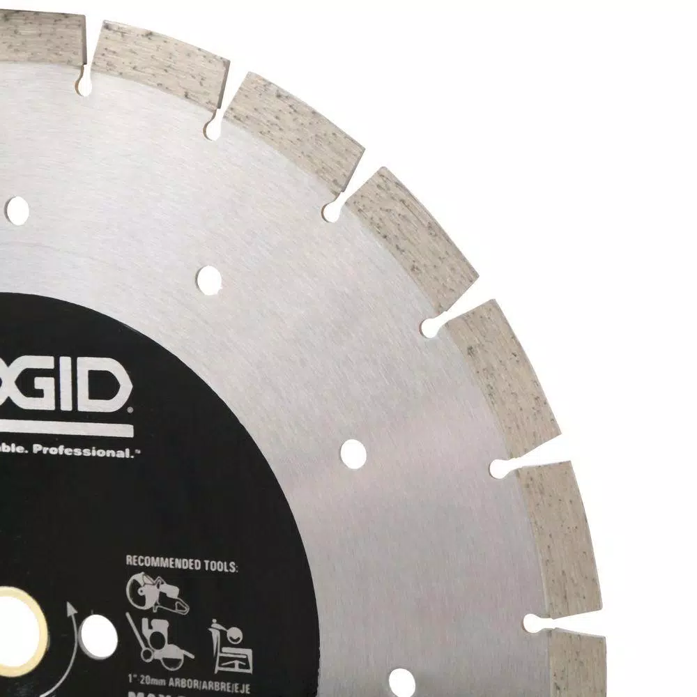 RIDGID 14 in. Jumbo Segmented Diamond Blade for Masonry and Concrete