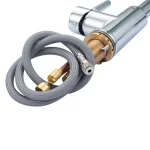 Vanity Art Single-Handle Pull-Down Kitchen Faucet, Chrome Finish, Brass Construction thumbnail 6