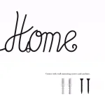 Lavish Home "Home Sweet Home" Metal Cutout Wall Sign, Black Farmhouse Decor thumbnail 3