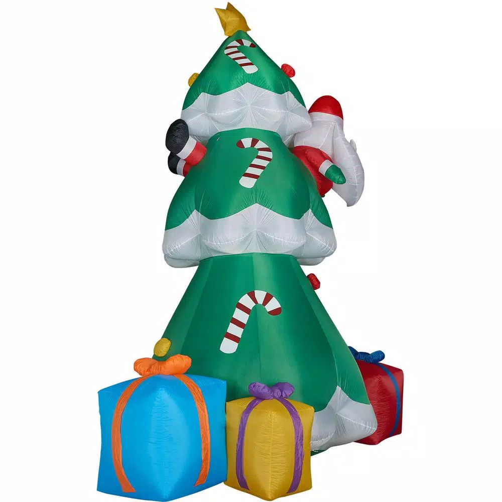 Fraser Hill Farm 20 ft. Christmas Tree Inflatable with Santa and Gifts, Pre-lit Outdoor Holiday Decoration