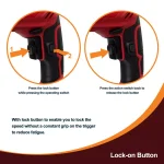 Boyel Living 5 Amp Corded 3/8 in. Power Drill Driver, Reversible with Lock-On Button, Red thumbnail 8