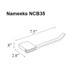 Nameeks General Hotel Contemporary Chrome Toilet Paper Holder thumbnail 2