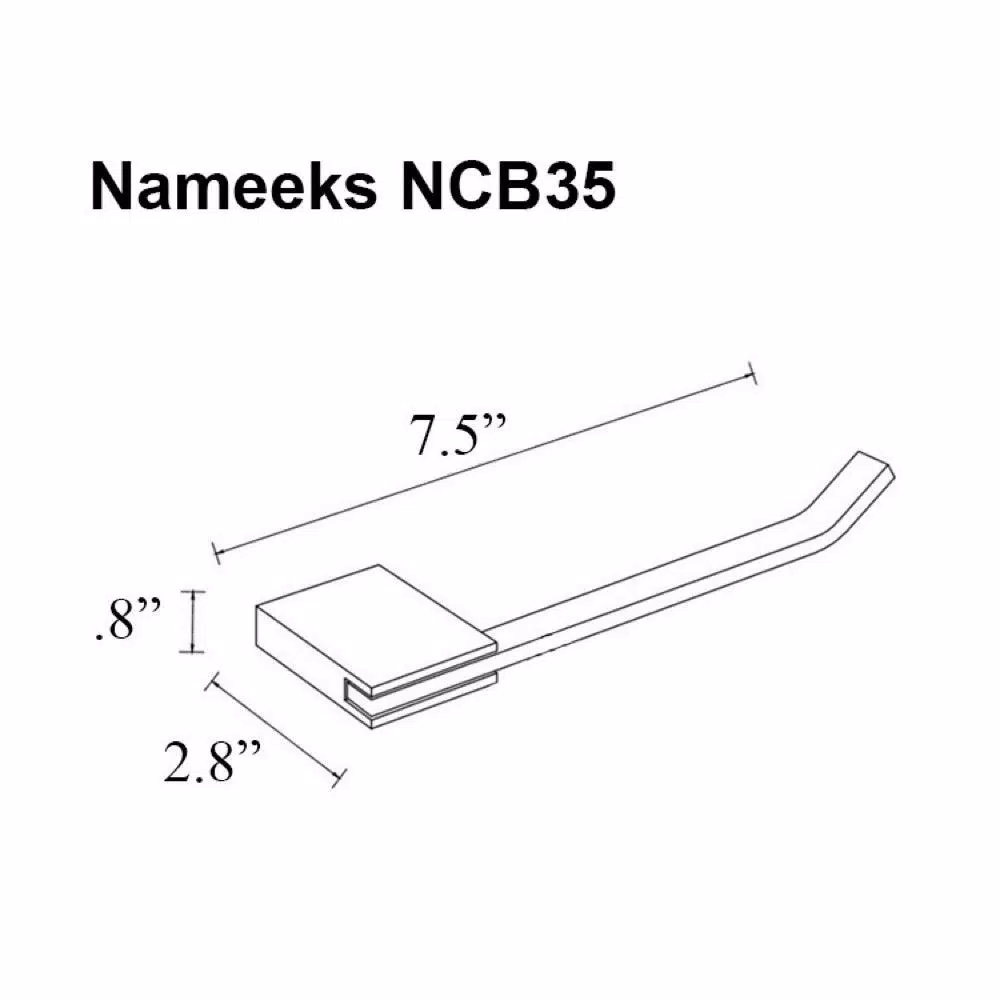 Nameeks General Hotel Contemporary Chrome Toilet Paper Holder