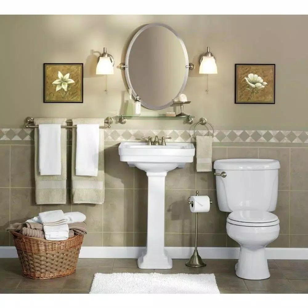 Moen Sage Freestanding Toilet Paper Holder, Spot Resist Brushed Nickel
