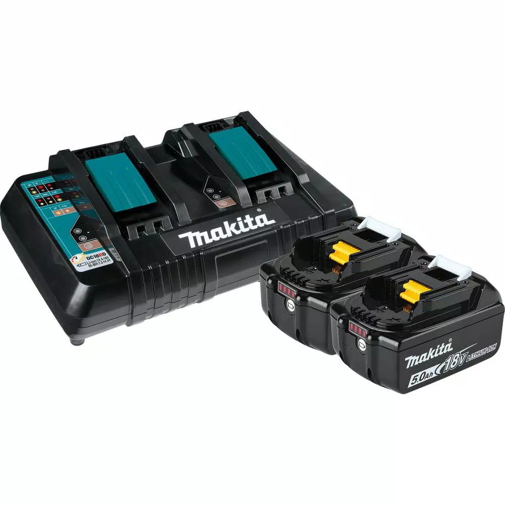 Makita 18V X2 LXT 36V Cordless Blower and 14 in. Chainsaw Combo Kit with (2) 5.0 Ah Batteries and Charger