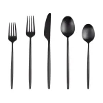 Cambridge Silversmiths Gaze Black Satin 20-Piece Flatware Set, Service for 4 thumbnail 1