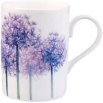 Unbranded Roy Kirkham Lucy Alliums Fine Bone China Mug Set of 6, 320ml, Made in England thumbnail 2