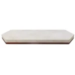 Libbey Urban Story 15-inch Wood and Marble Hexagon Flip Serving Tray thumbnail 1
