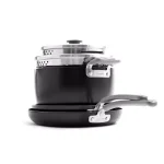 GreenPan Levels Essential 6-Piece Aluminum Ceramic Nonstick Cookware Set, Gray thumbnail 6