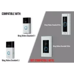 Wasserstein Adjustable Angle Wall Mount for Ring Video Doorbell 1, 2, and 3 thumbnail 3