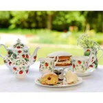 Unbranded Roy Kirkham Alpine Strawberry Bone China Teacup and Saucer Set, 230 ml, Made in England thumbnail 3