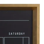 DesignOvation Calter Magnetic Chalkboard Monthly Calendar Memo Board - Modern Framed Wall Organizer thumbnail 3