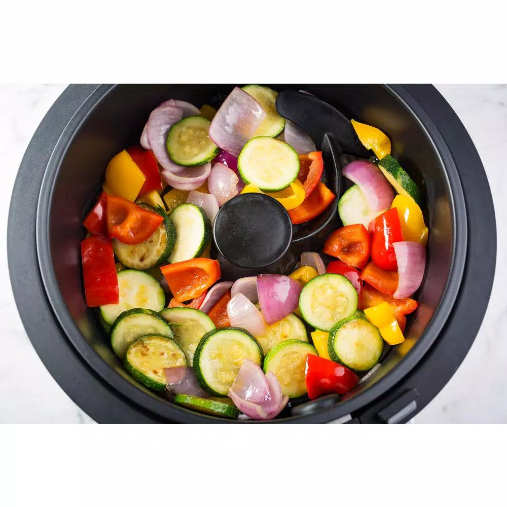 Modernhome 7 Qt. Auto-Stirring Digital Air Fryer, 1350W Rotating Convection Oven