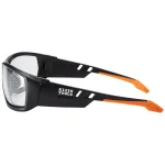 Klein Tools Professional Safety Glasses, Clear Polycarbonate Lens, Black/Orange Frame thumbnail 6