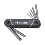 Husky 17-Piece Folding Ball-End Hex Key Set, SAE and Metric thumbnail 4