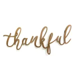 Stratton Home Decor Bronze Thankful Script Metal Wall Decor thumbnail 2