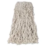 Rubbermaid Commercial Products Rubbermaid Commercial Value-Pro 24 oz. Cut-End Cotton Wet Mop Head, White (12/Carton) thumbnail 1