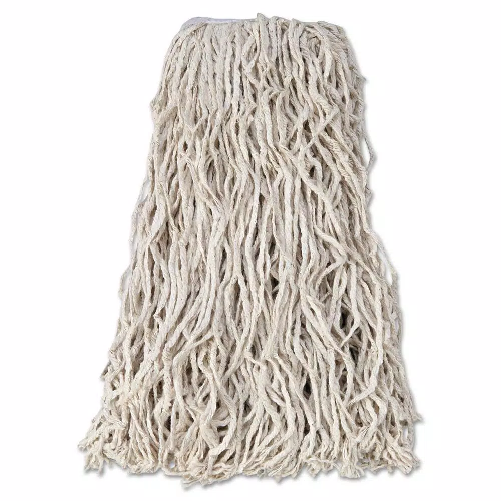 Rubbermaid Commercial Products Rubbermaid Commercial Value-Pro 24 oz. Cut-End Cotton Wet Mop Head, White (12/Carton)