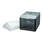 AROMA Professional 6-Tray Food Dehydrator with Adjustable Thermostat and Drip Tray, Black thumbnail 1