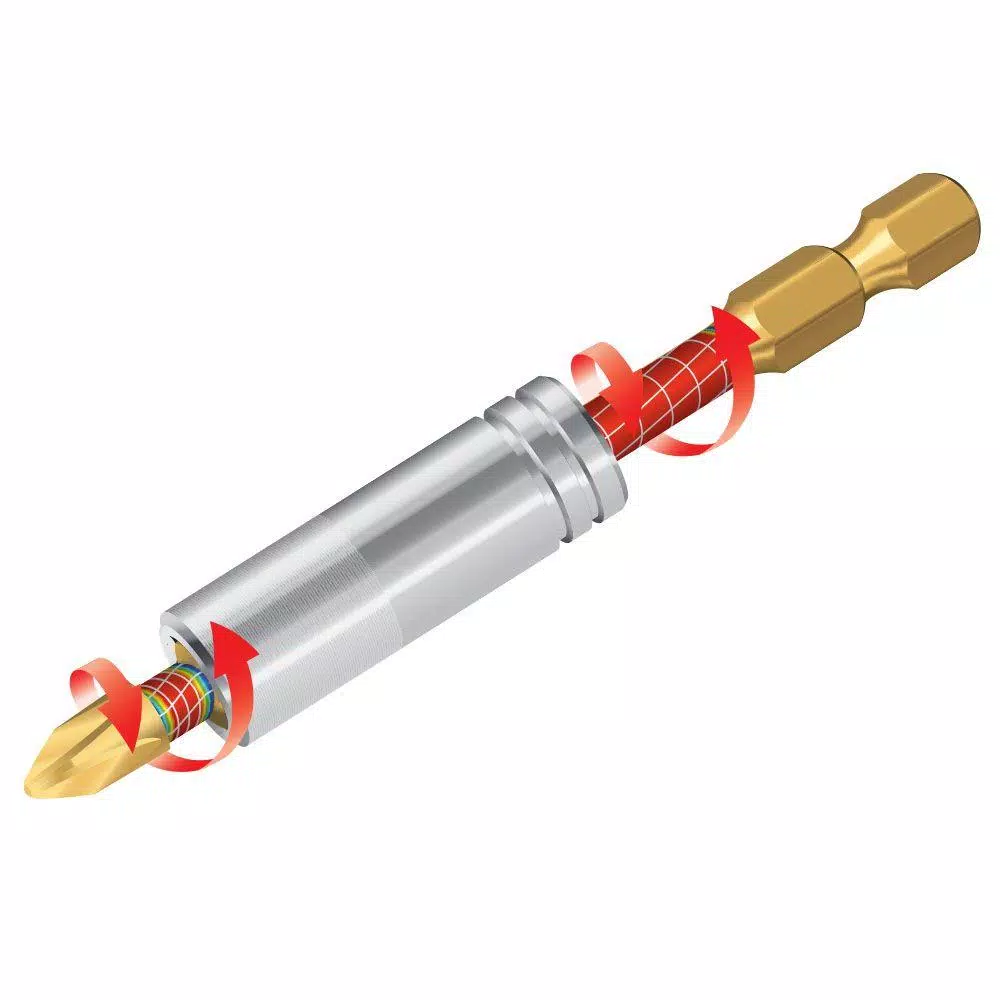 Makita Impact GOLD Torsion Magnetic Insert Bit Holder, 1/4 in. Hex Shank