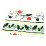 Creative Home Tempered Glass Cutting and Serving Board with Flower Pattern, 11.75 x 15 in. thumbnail 1