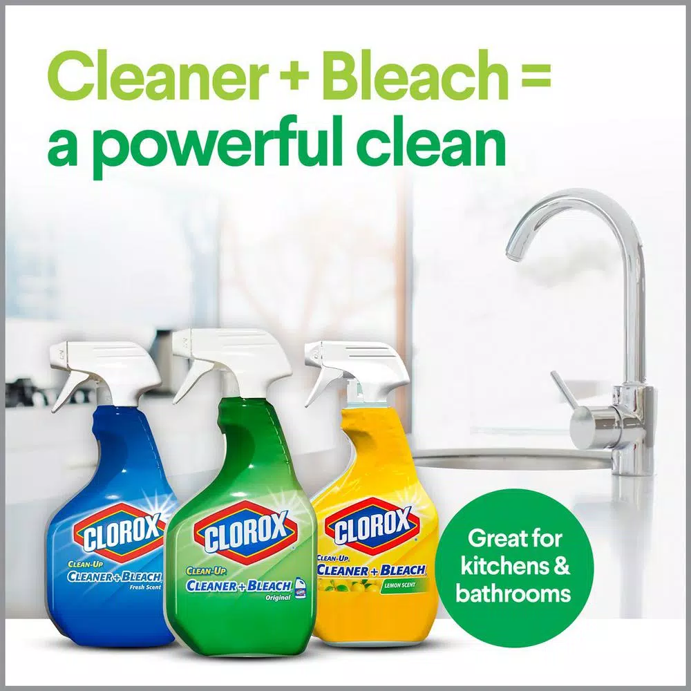 Clorox Clean-Up All-Purpose Bleach Spray Cleaner, Fresh Scent, 32 oz. (2-Pack)