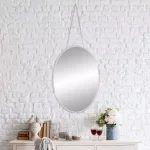 Pinnacle Small Oval Beveled Glass Accent Mirror, 17.5 in. x 24.5 in. thumbnail 5