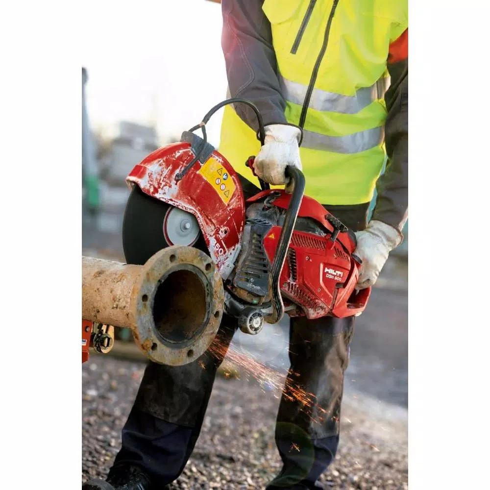 Hilti DSH 900X 16 in. Hand Held Gas Saw with 90cc Engine and Diamond Blades