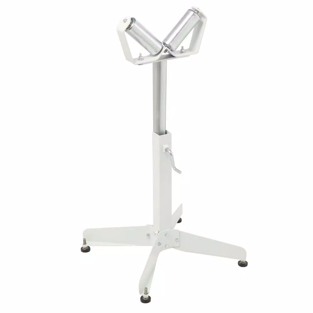 HTC Heavy Duty 22 in. x 32 in. Adjustable V-Roller Pipe Stand, 500 lbs. Capacity