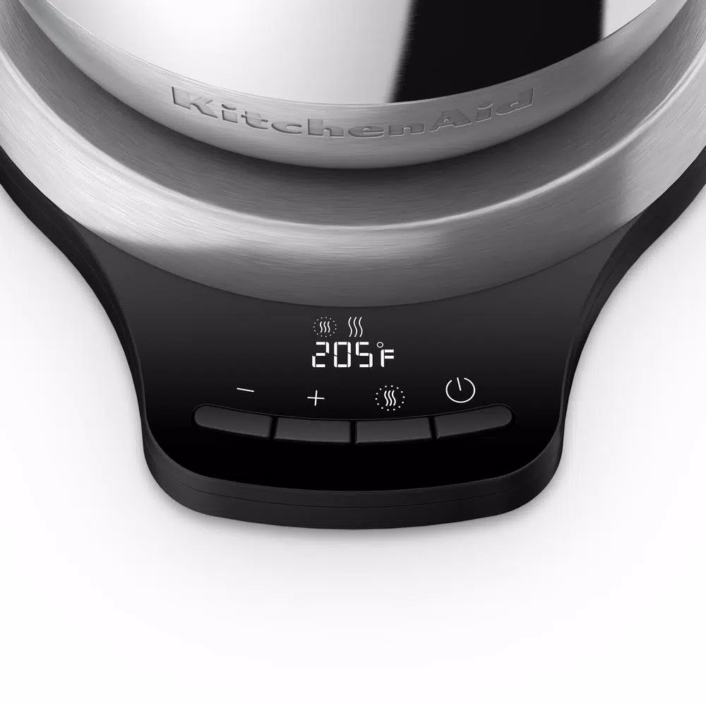 KitchenAid Precision Gooseneck Stainless Steel Electric Kettle with Digital Temperature Control