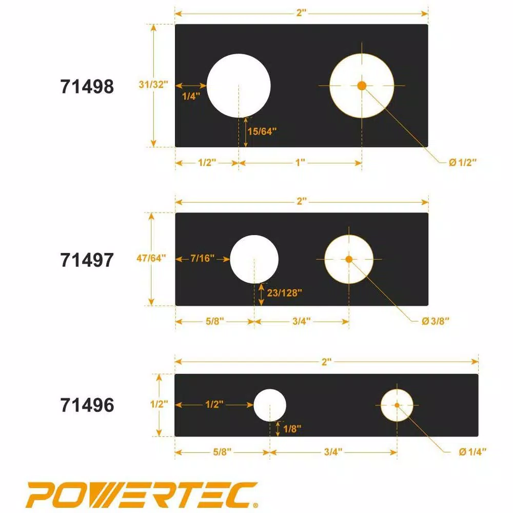 POWERTEC Ultimate Doweling Jig Kit with Cobalt Drill Bits and Hardshell Case